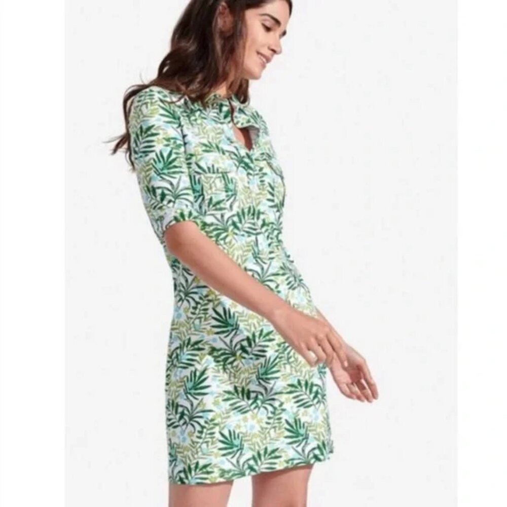 Persifor Winpenny Shirt Dress Vendure In Celedon And Aqua S